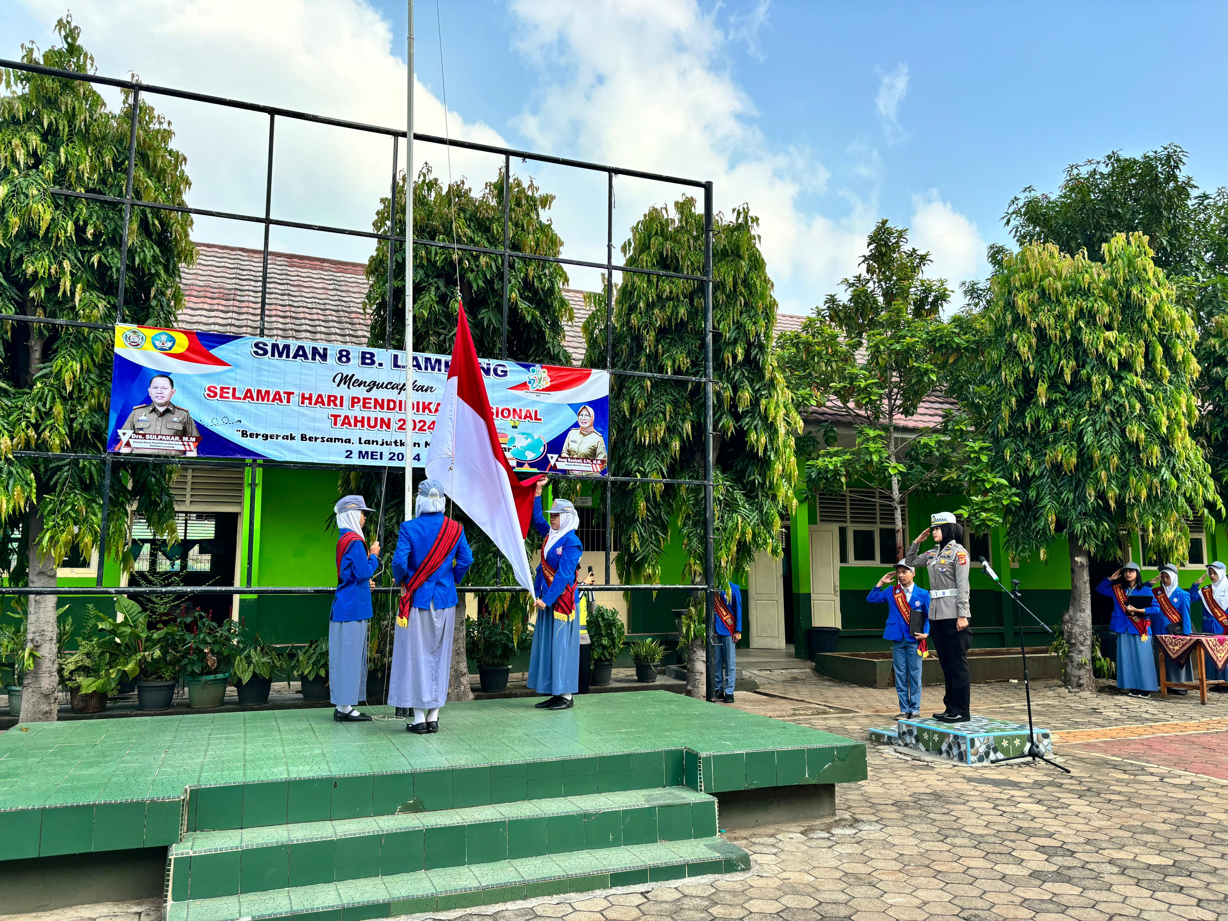 Police Goes To School, Sat Lantas Polresta Bandar Lampung Berikan Edukasi Keselamatan Berlalu Lintas